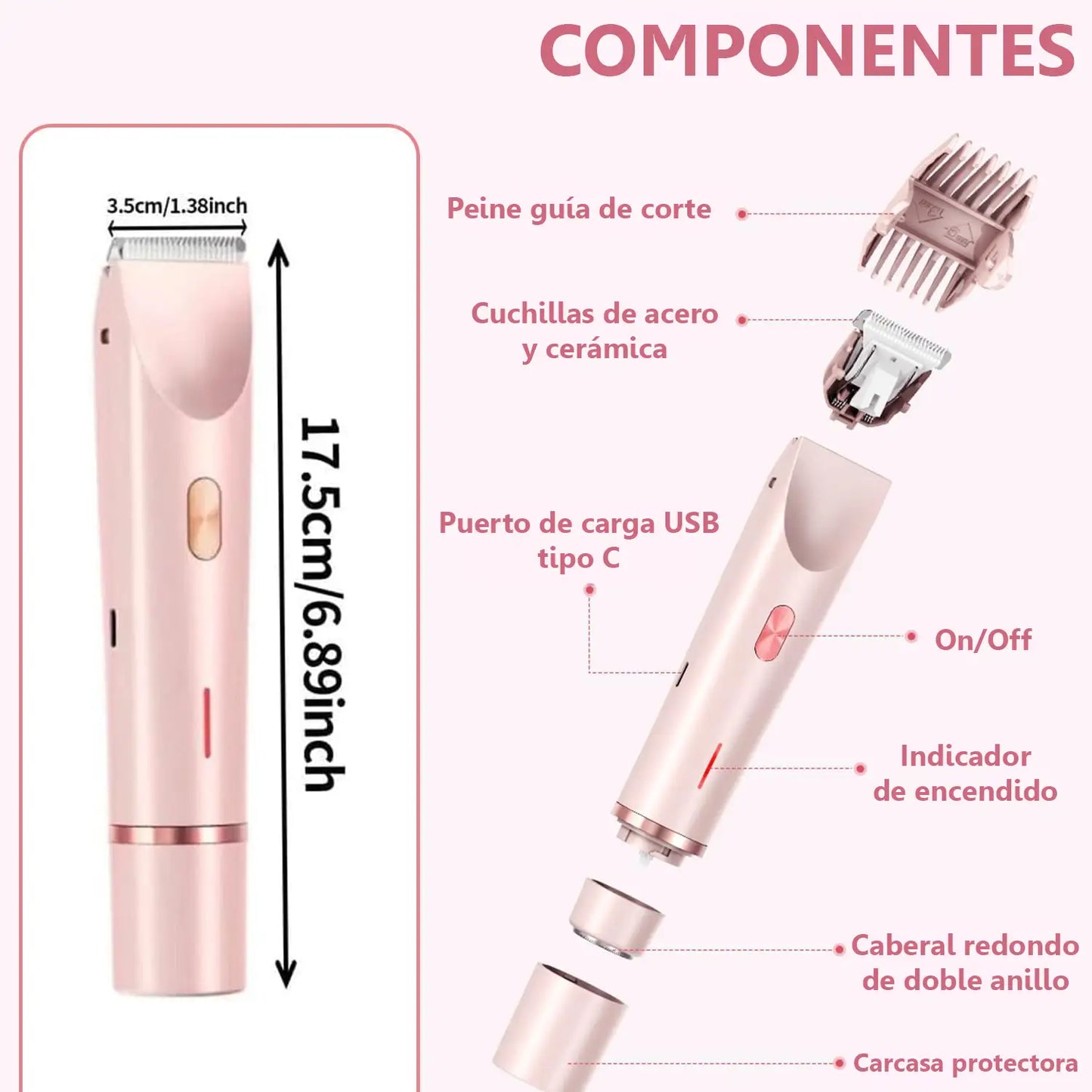 Maquinilla depilar 2 en 1